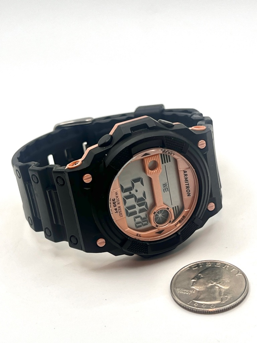 Armitron Womens Watch Digital Black Pink Pro Sports - Picture 9 of 10